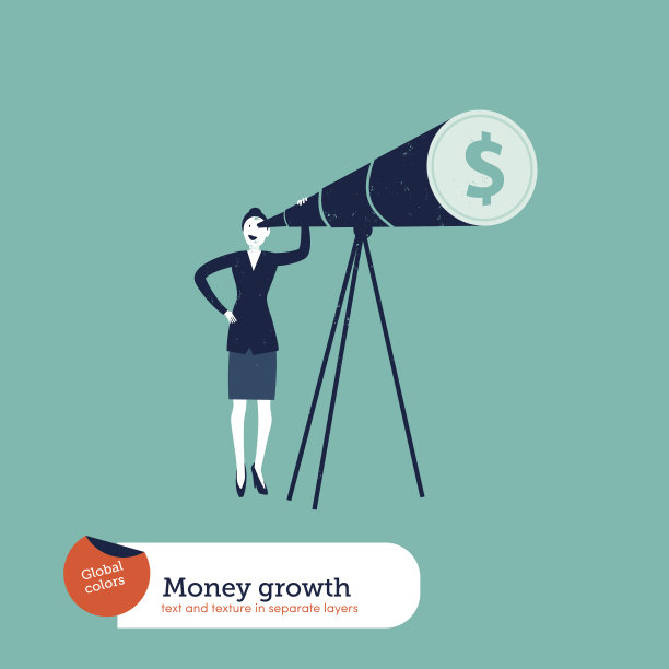 女商人在看电视美元图片下载