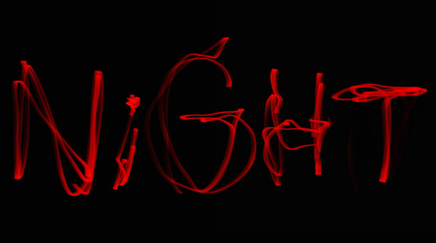 LED字夜画。图片下载