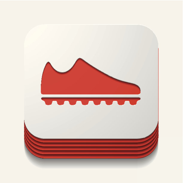 方形按钮:运动鞋图片下载