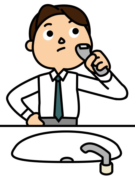 刮胡子的商人图片下载