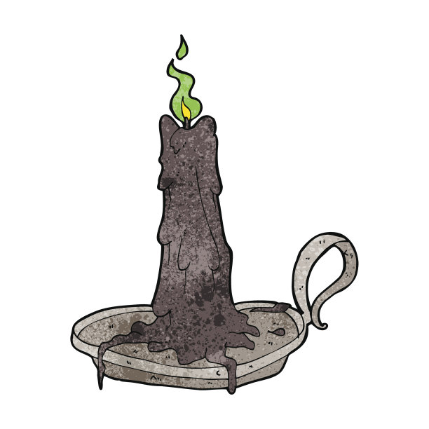 卡通幽灵滴蜡烛图片下载