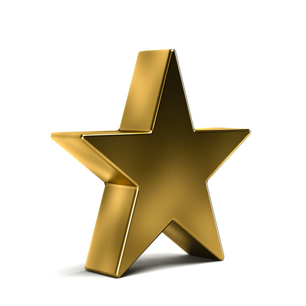 金星奖插图。3D效果图设计图片下载