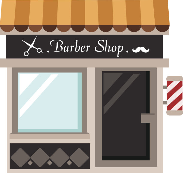 理发店向量素材图片