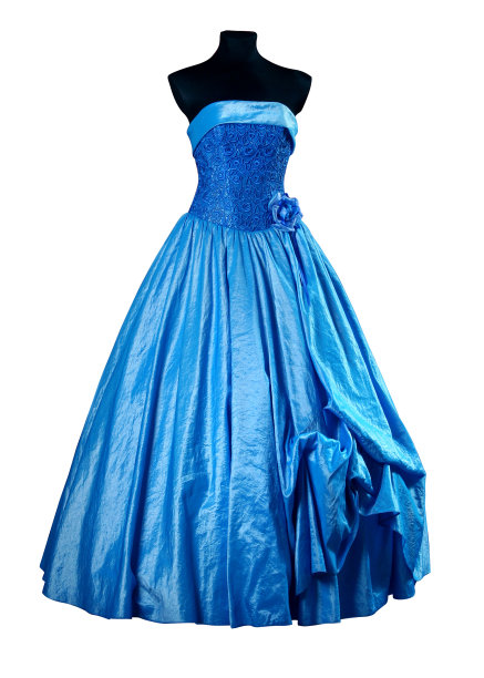 蓝色晚礼服图片下载