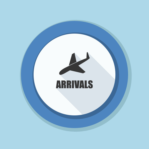 机场抵港说明标志图片下载