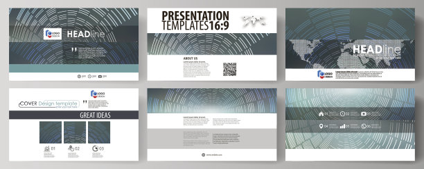 业务模板高清格式的演示幻灯片。简单的可编辑图片下载