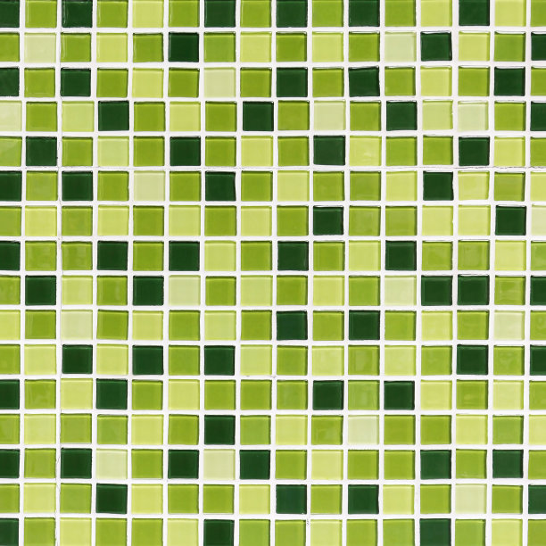 绿色马赛克背景砖图片下载