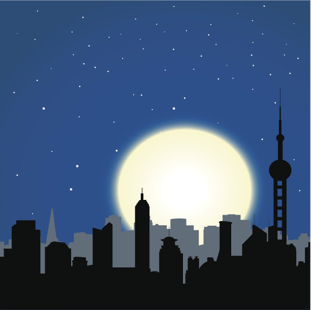 晚上的城市图片下载