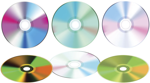 光盘隔离在白色图片下载