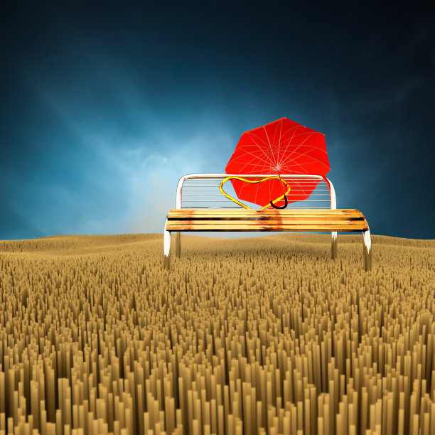 椅子在草地上。图片下载