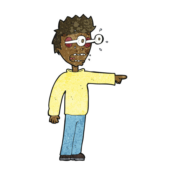 眼睛突出的卡通男人图片下载