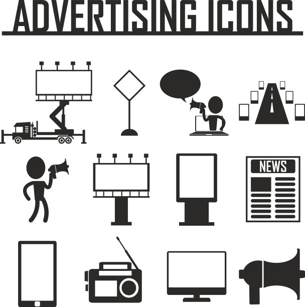 广告图标。矢量插图eps 10图片下载