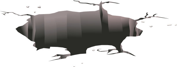 地面洞向量图片下载