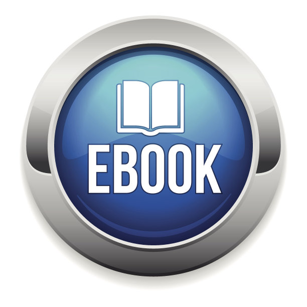 蓝色的电子书按钮图片下载