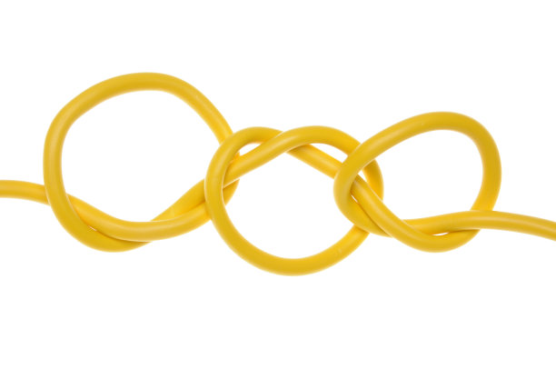 带结的彩色电线图片下载