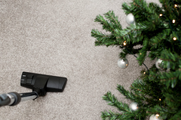 关闭吸尘器的喷嘴清洁地毯在家里图片下载