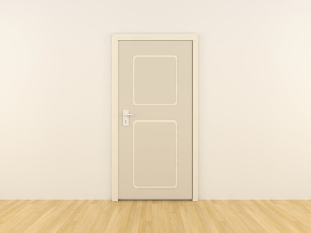 门在一个空房间图片下载