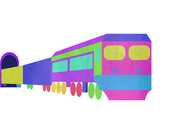 剪纸,火车图片下载