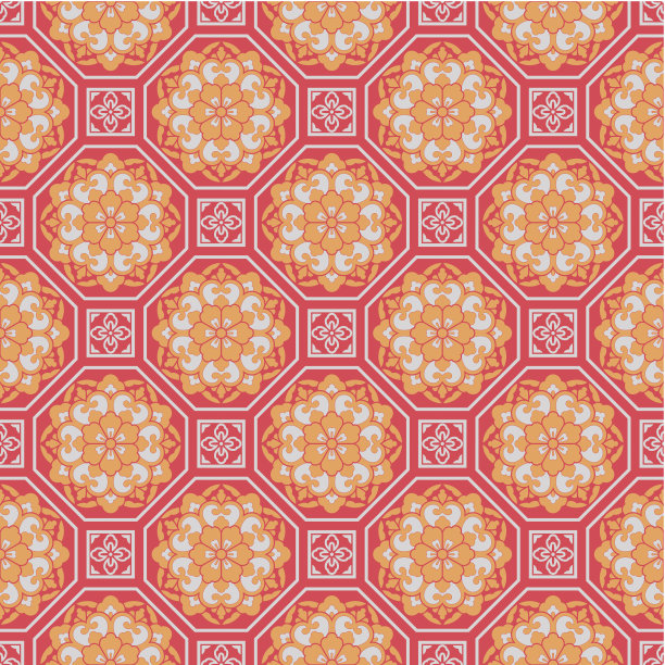 中国风格的无缝背景图片下载