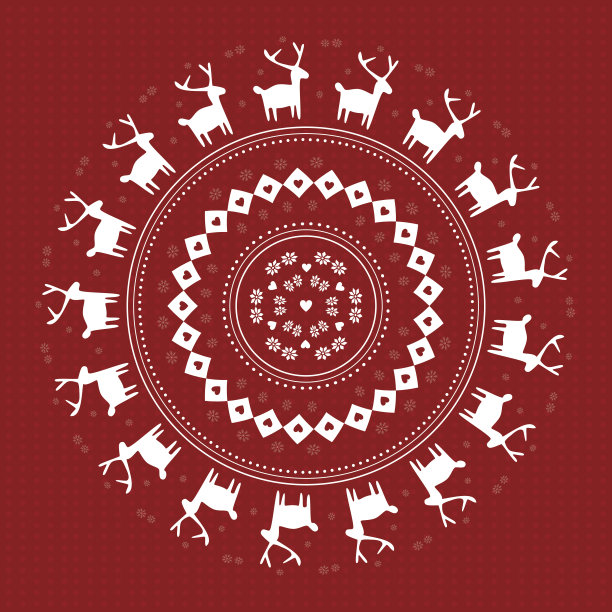 斯堪的纳维亚的圣诞贺卡图片下载