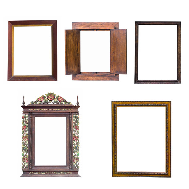 混合旧木框架图片下载