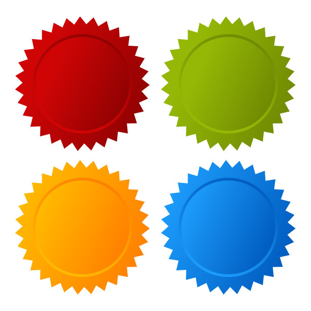 颜色的徽章图片下载
