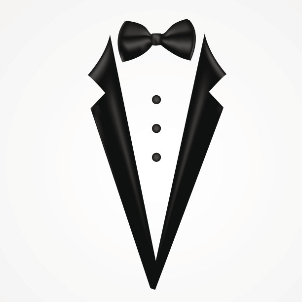 带弓的燕尾服矢量图片下载
