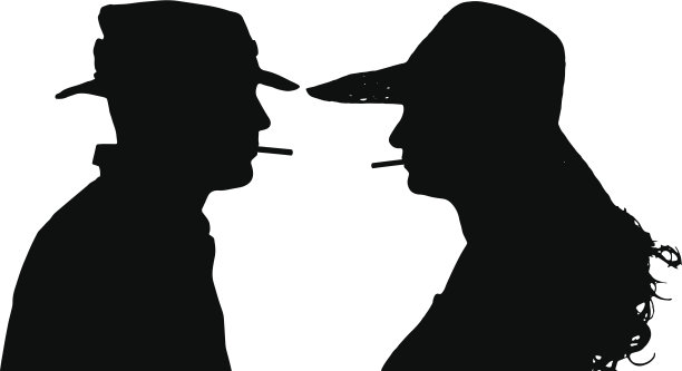 矢量剪影的人。图片下载