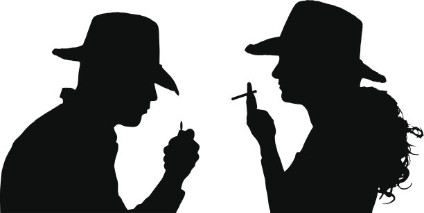 矢量剪影的人。图片下载