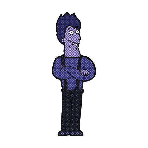 漫画卡通快乐吸血鬼图片下载