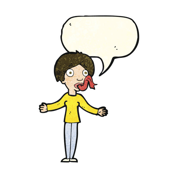 卡通女人撒谎用言语泡图片下载