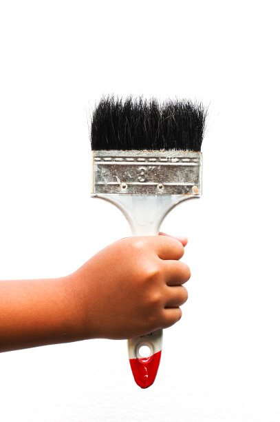 杨的手握刷子图片下载