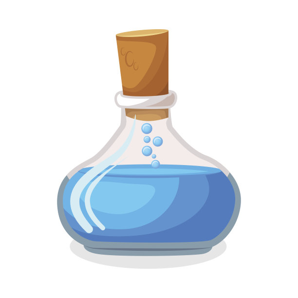 蓝色化学魔法药水图片下载