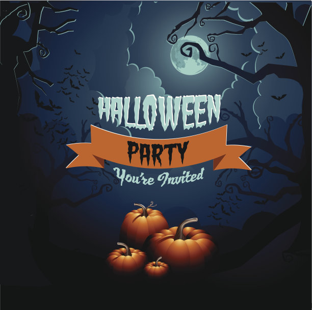 万圣节晚会设计图片下载