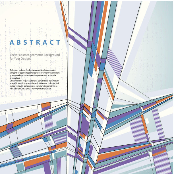 矢量抽象几何背景，现代风格的插图。图片下载