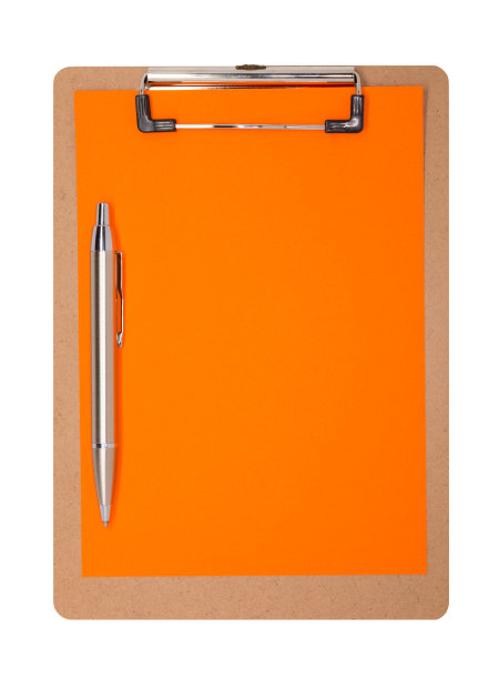 剪贴板-纯橙色图片下载
