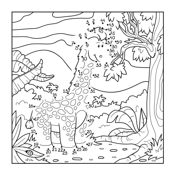 数字游戏(长颈鹿)图片下载