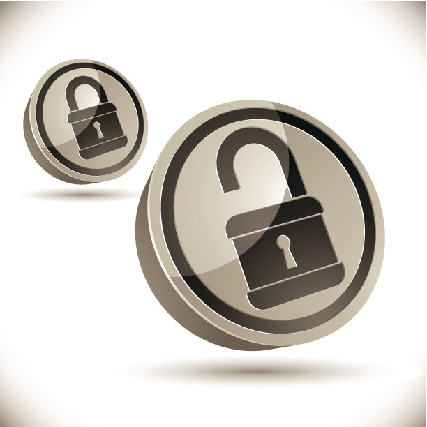 3D锁图标图片下载