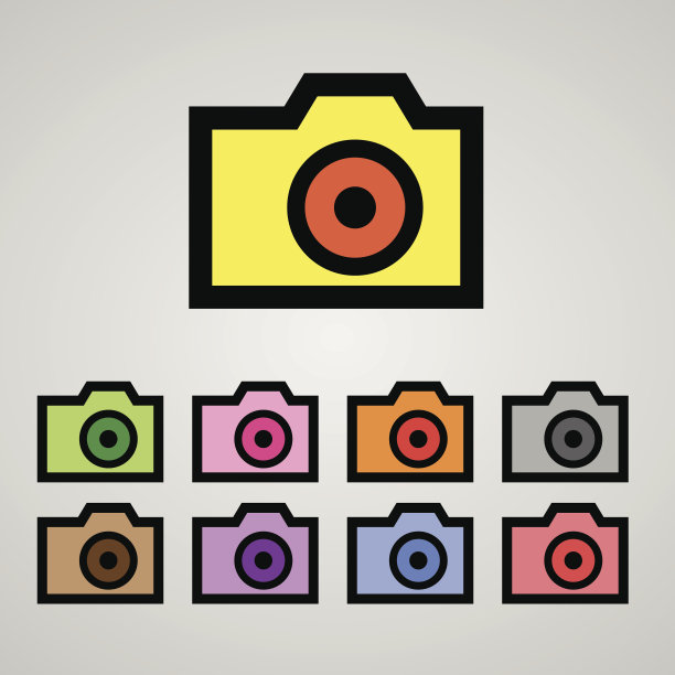 相机图标伟大的任何用途。向量EPS10。图片下载