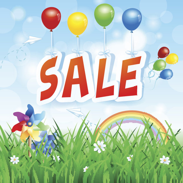 春天背景的商业广告图片下载