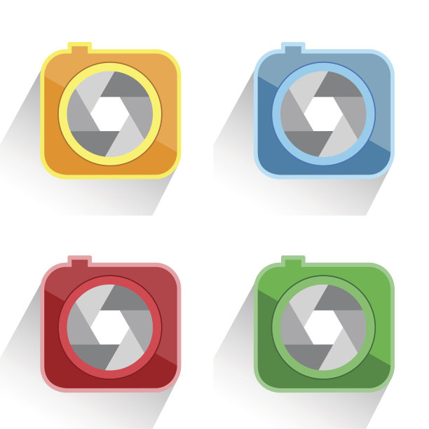 设置摄像头图标红色，黄色，绿色，蓝色图片下载