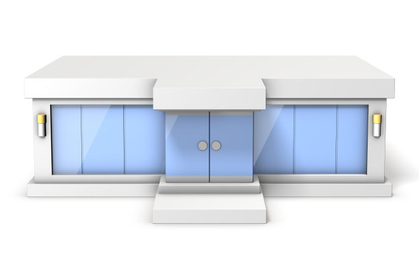 展厅的建筑模型图片下载