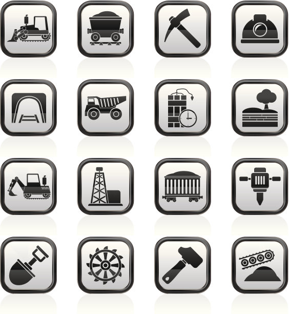 矿业和采石业的标志图片下载