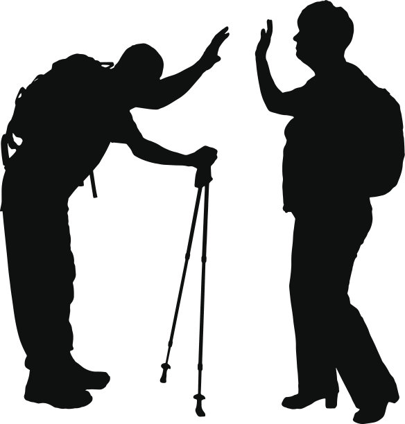 矢量剪影的人。图片下载