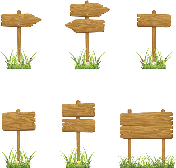 木牌组素材图片