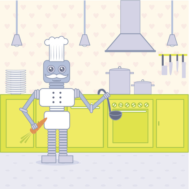 在厨房做饭图片下载