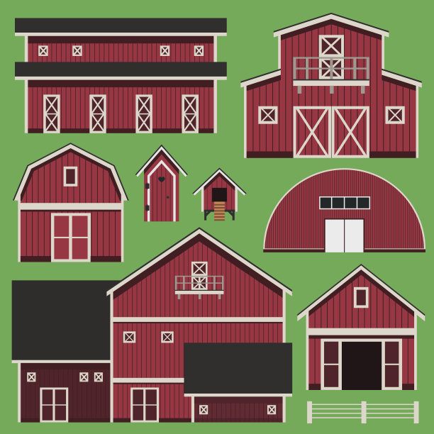 带有农场的建筑图片下载