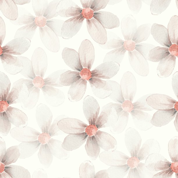 精致的花卉。女性化的背景。无缝模式21图片下载