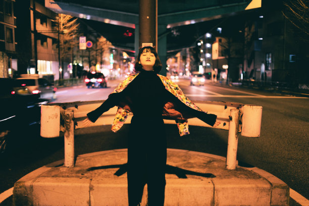 夜晚城市的肖像图片下载