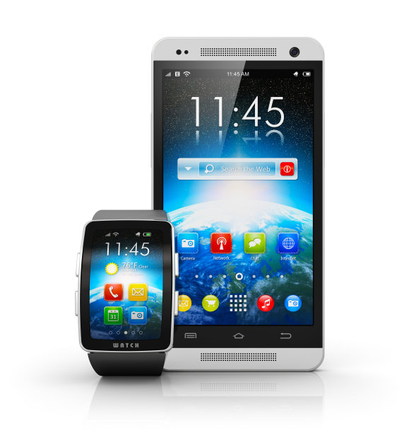 智能手机和智能手表图片下载